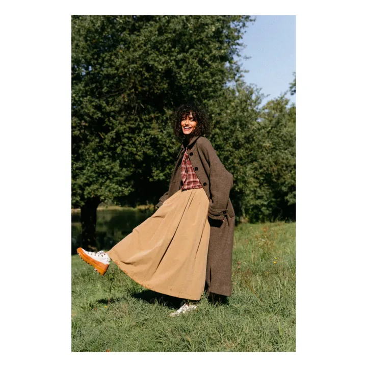 Manteau Mayri Laine Vierge | Marron- Image produit n°9