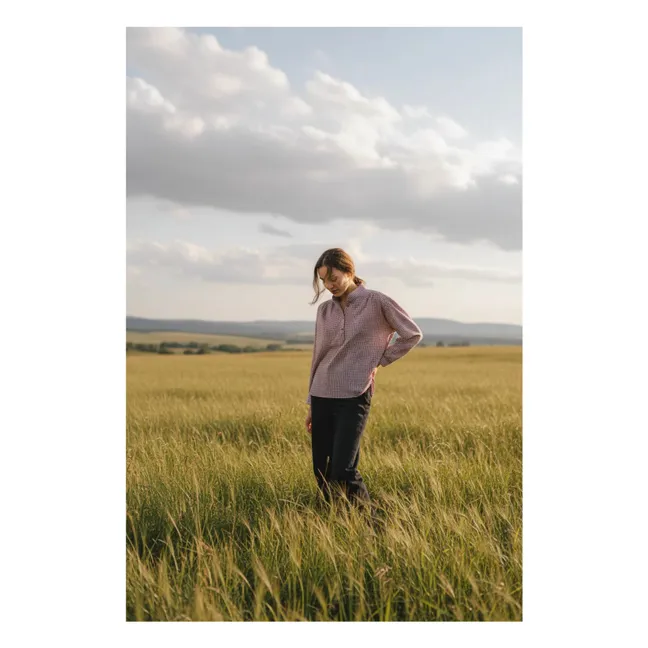 Blouse Emma Newport Carreaux | Rouge