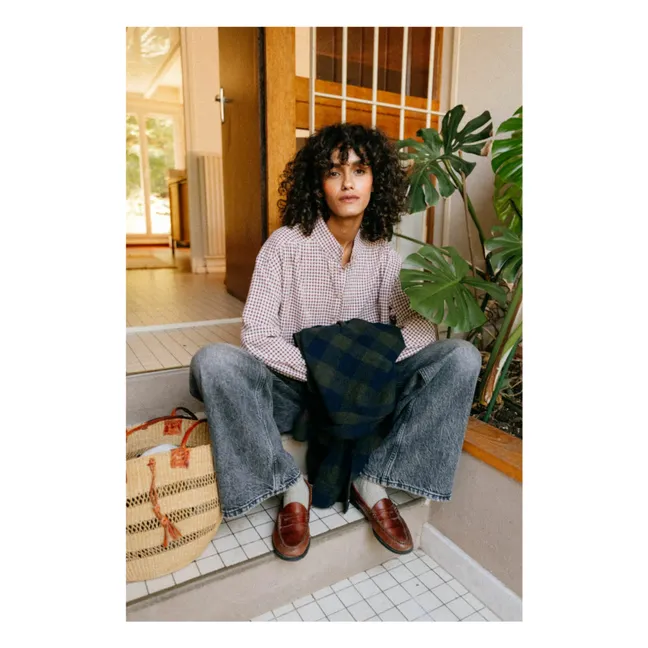 Blouse Emma Newport Carreaux | Rouge