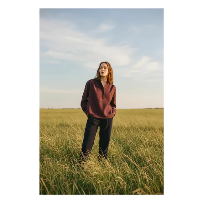 Blouse Emma Baka | Lie de vin