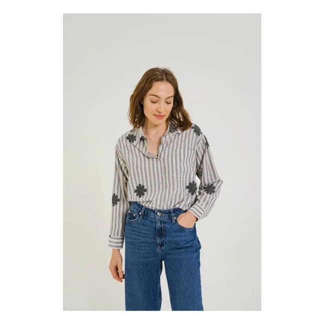 Chemise Elisa Flake | Bleu gris