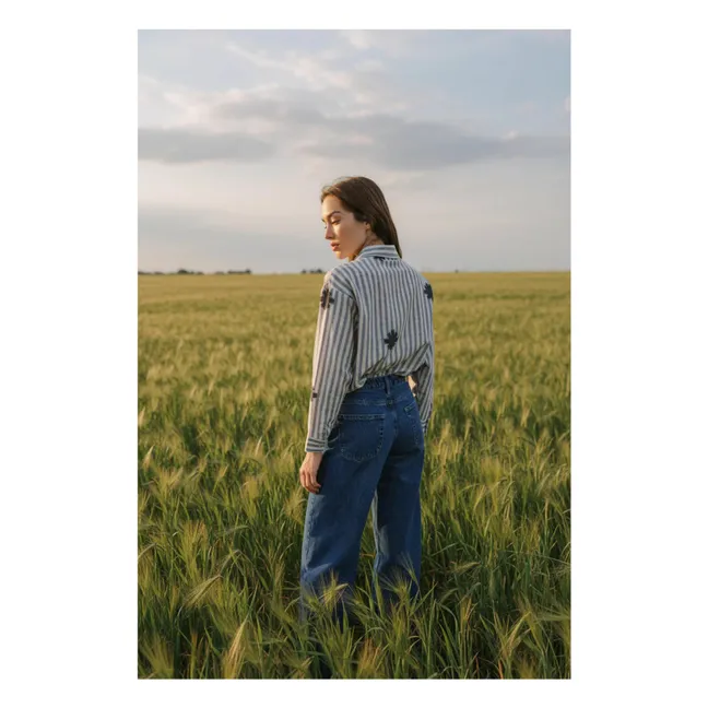 Chemise Elisa Flake | Bleu gris