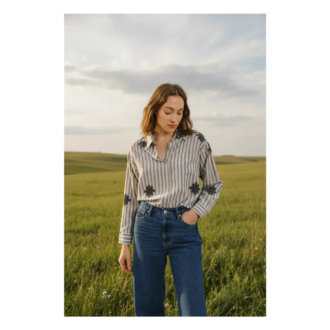 Chemise Elisa Flake | Bleu gris