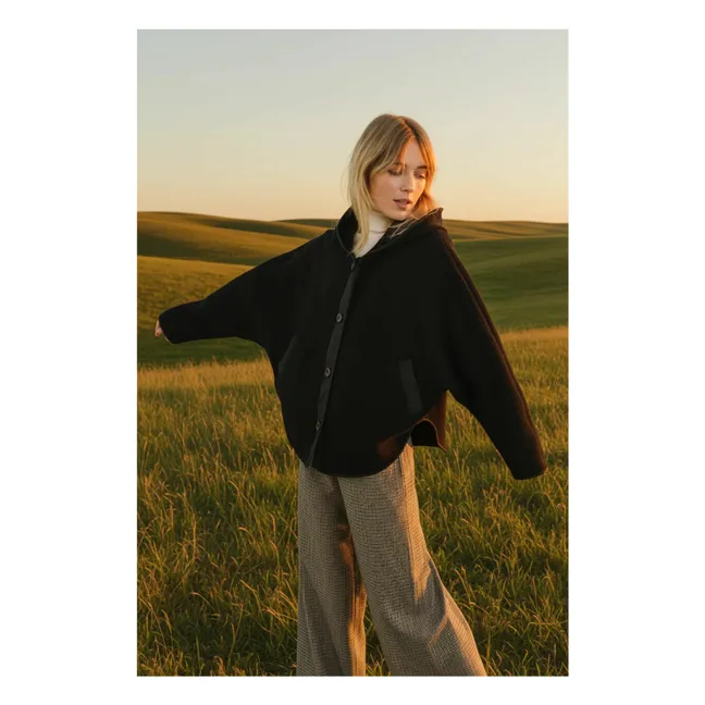 Veste Ani Laine Vierge | Noir