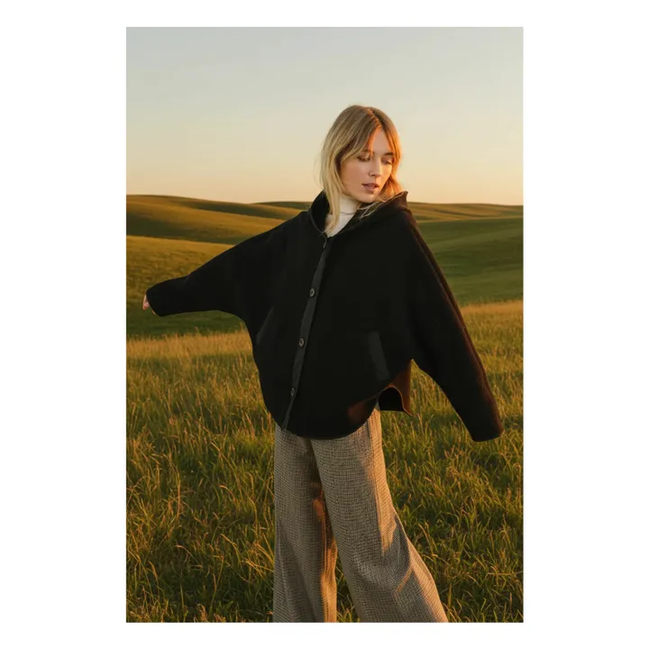 Veste Ani Laine Vierge | Noir- Image produit n°2