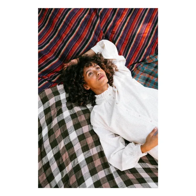 Blouse Soline Velours Milleraies | Ecru