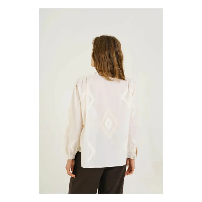 Blouse Ella Astra Brodée | Ecru