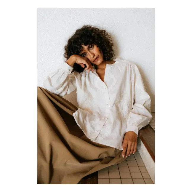 Blouse Ella Astra Brodée | Ecru
