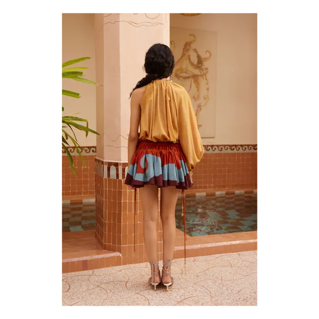 Vestido de seda del desierto | Ocre