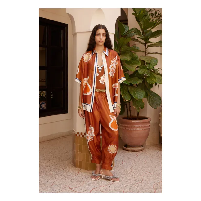 Chemise Soleil D'Amour Soie | Rouille