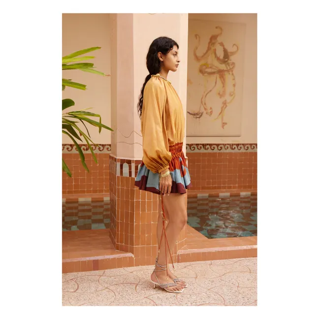 Robe Desert Soie | Ocre