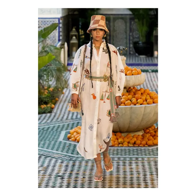 Robe Mina Brodée | Blanc