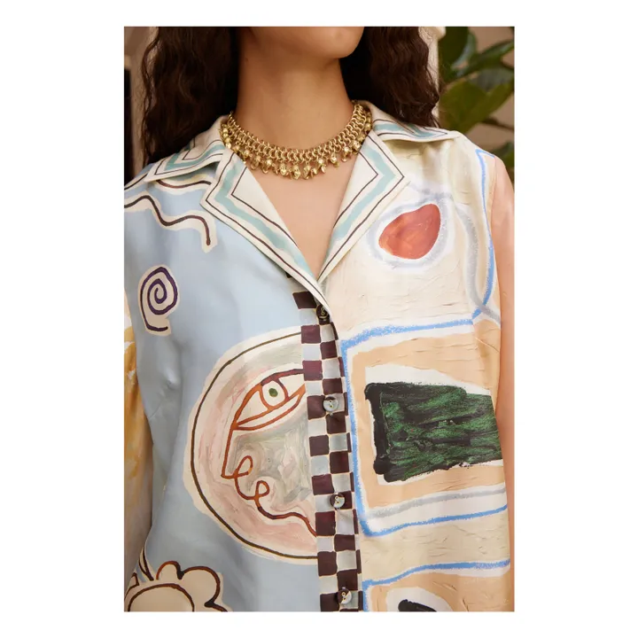 Chemise Michelle Soie | Bleu ciel- Image produit n°2