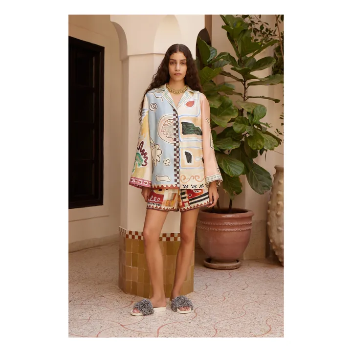 Chemise Michelle Soie | Bleu ciel- Image produit n°1