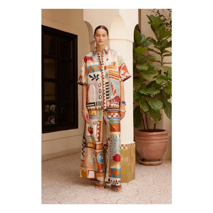 Chemise Manches Courtes Michelle Lin | Ecru- Image produit n°1