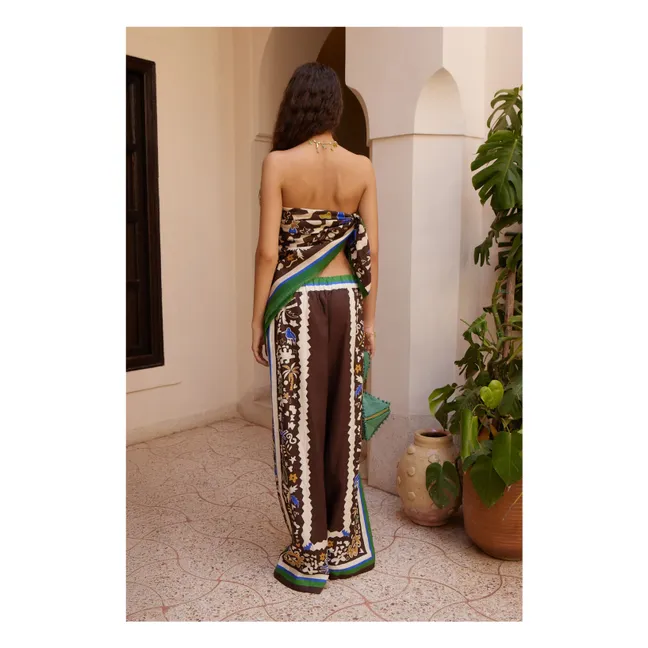 Pantalones marroquíes Lino | Marrón