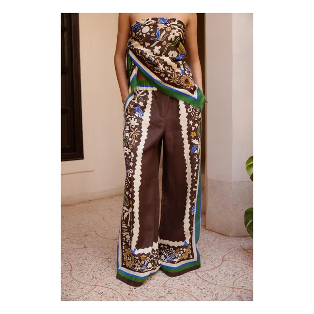 Pantalones marroquíes Lino | Marrón