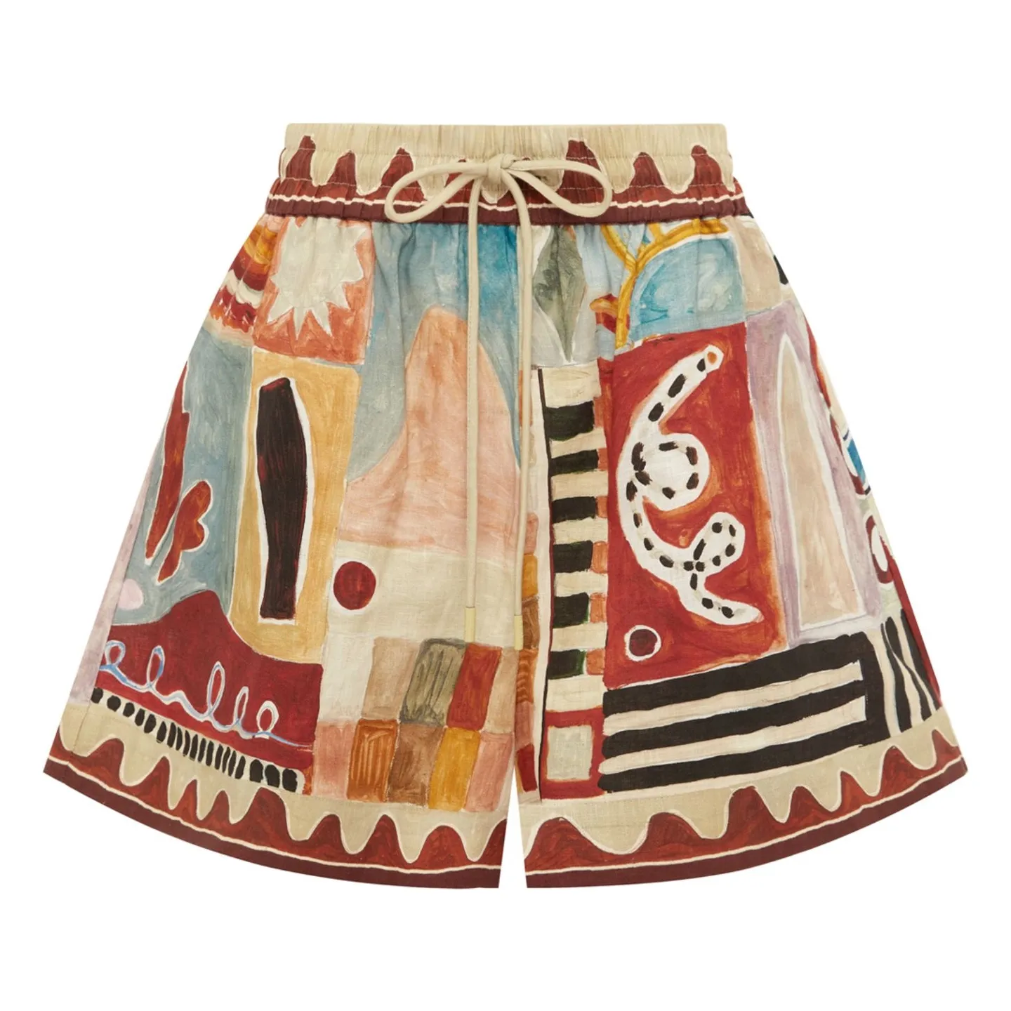 Alémais Ecru Michelle Lin Shorts