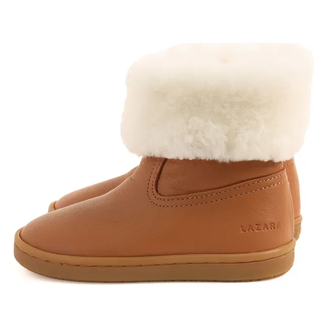 Chaussures Premiers Pas Fourrées Capucine | Camel