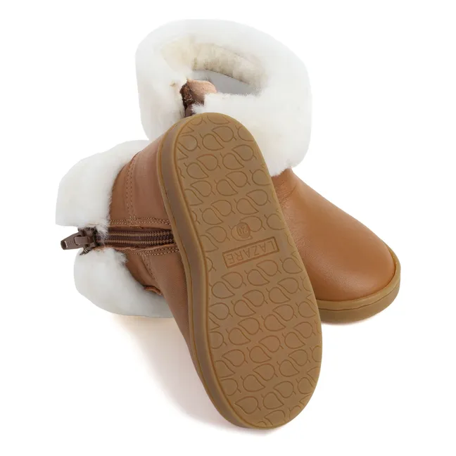 Scarpe Premiers Pas Fourrées Capucine | Camel