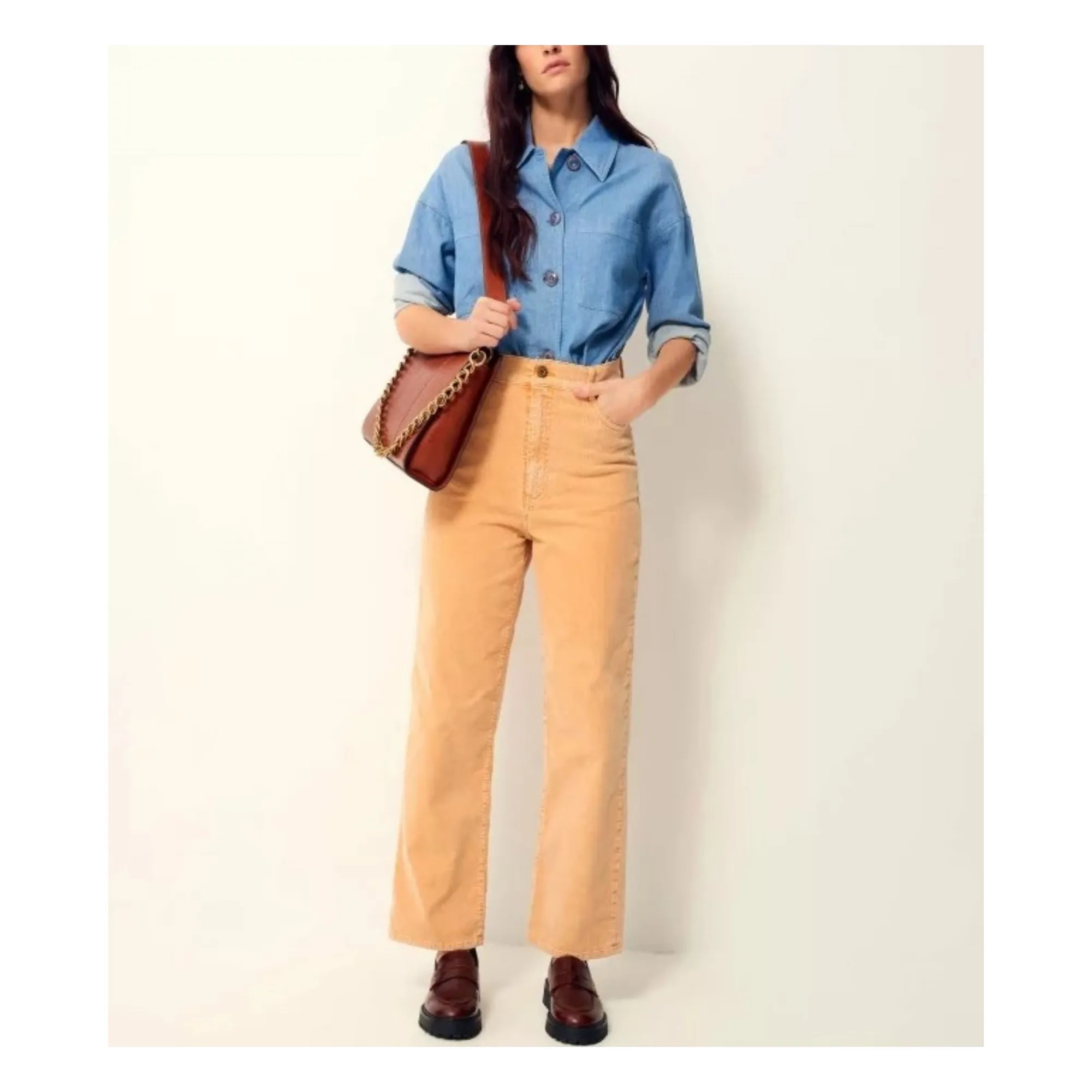 Sessùn Yellow Velvet Cruise Velours Trousers