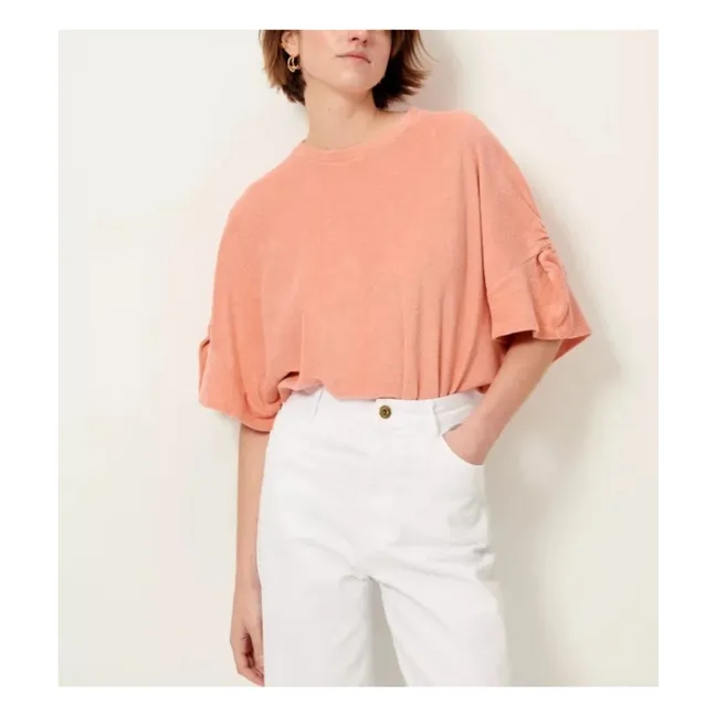 Gali Organic Cotton Terry Sweater | Pink