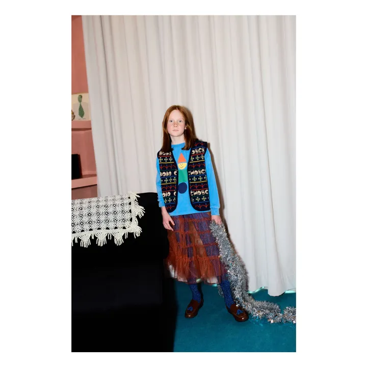 T-shirt Jouet en Bois Coton Bio | Bleu- Image produit n°2