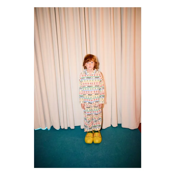 Pyjama Bobo Coton Bio | Ecru- Image produit n°1