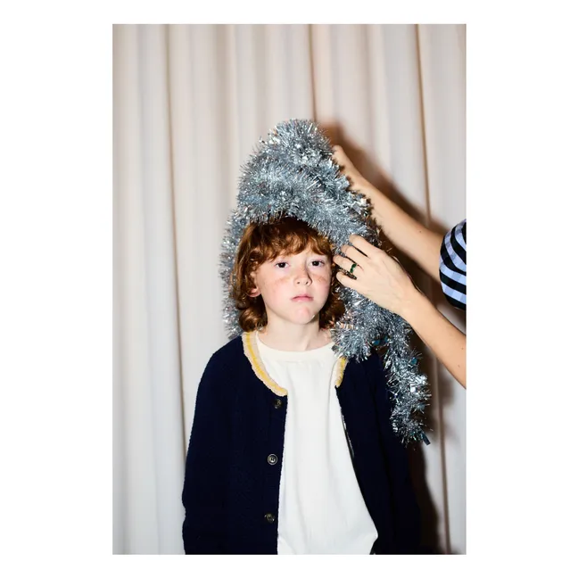 Cardigan Fun Laine et Cachemire | Bleu marine