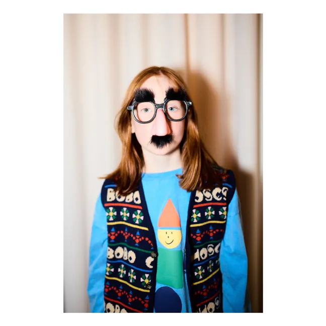 Gilet Bobo Laine et Cachemire | Bleu marine