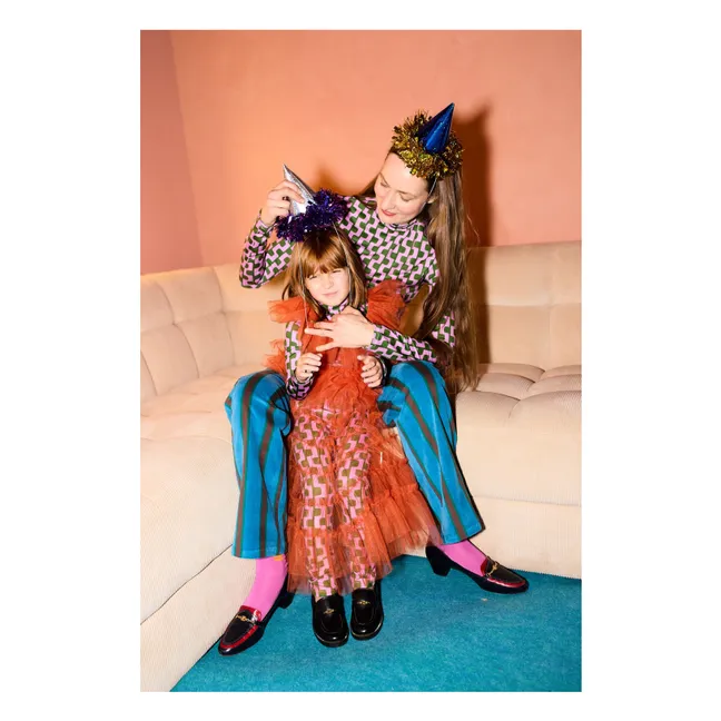 Gonna in tulle | Arancione