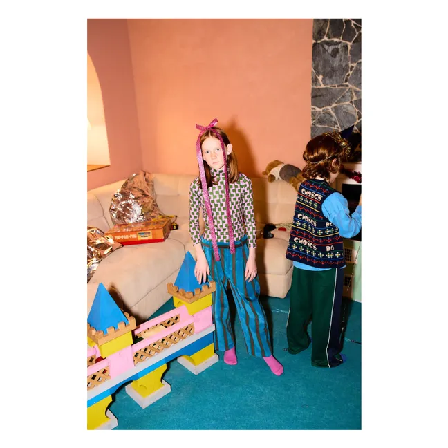 Cuello alto con cadena | Rosa