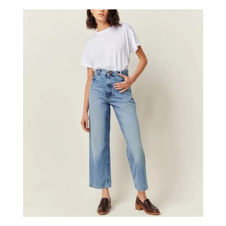 Jean Bay Cruise Coton Bio | Bleu- Image produit n°0