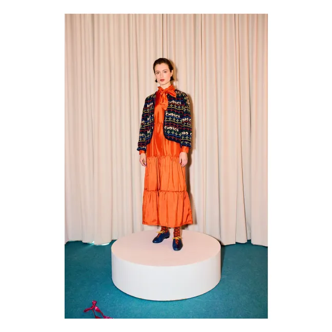 Cardigan Bobo Choses Laine et Fibres Recyclées - Collection Femme | Bleu marine