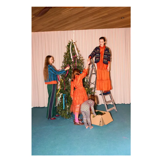 Veste Rayée Velours - Collection Femme | Bleu marine