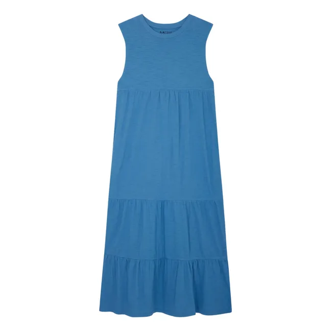 Ryo organic cotton dress | Blue