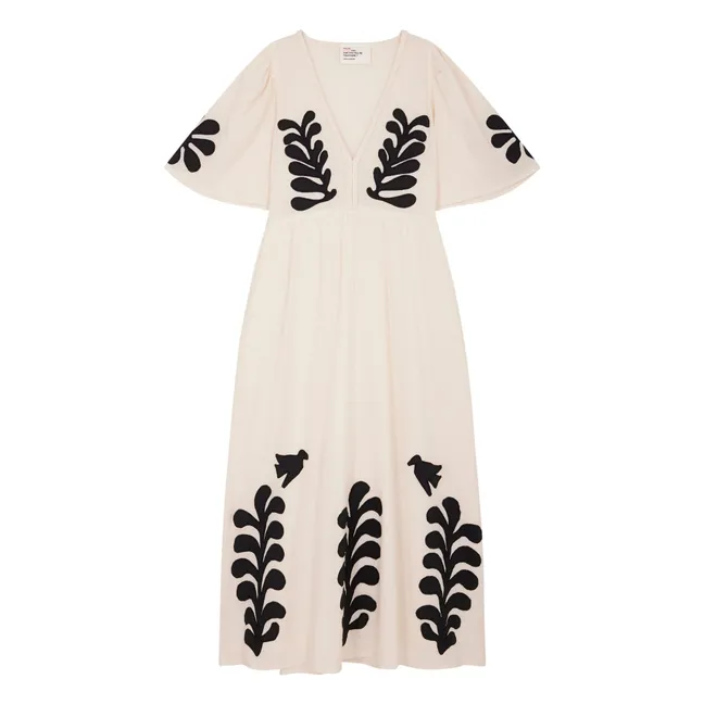 Roe Birdy organic cotton dress | Ecru