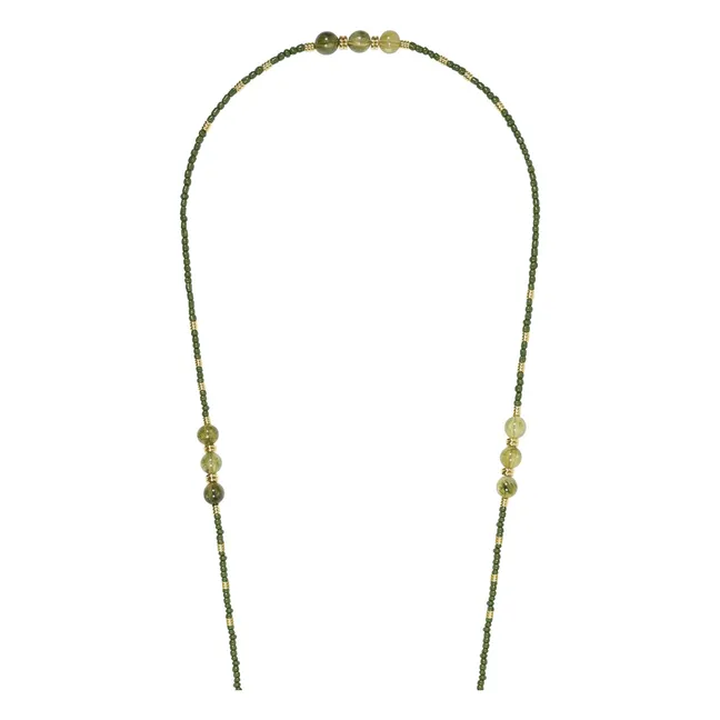Iris long chain 120 cm | Khaki
