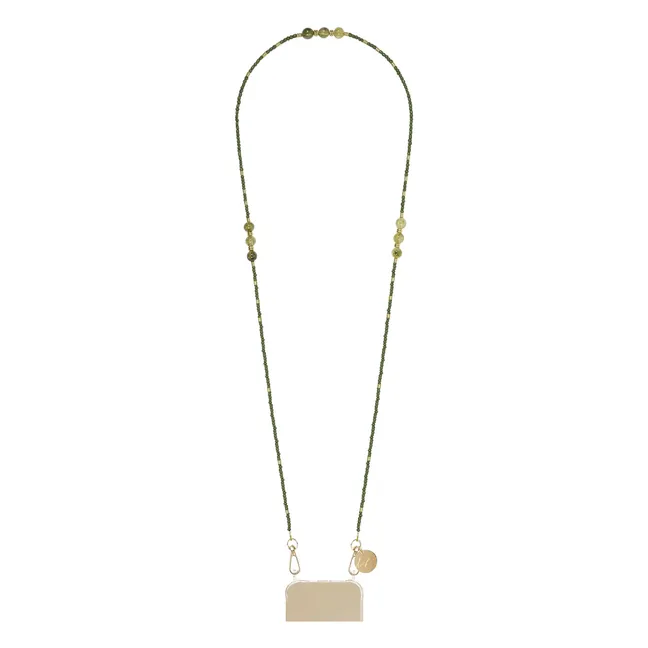 Lange Kette Iris 120 cm | Kaki