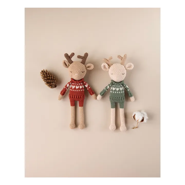 Doudou Robin the Reindeer | Green- Product image n°1