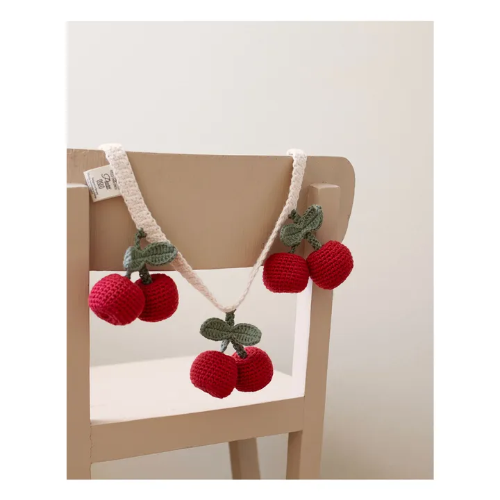 Chaîne pour poussette Cerise  | Rouge- Image produit n°2