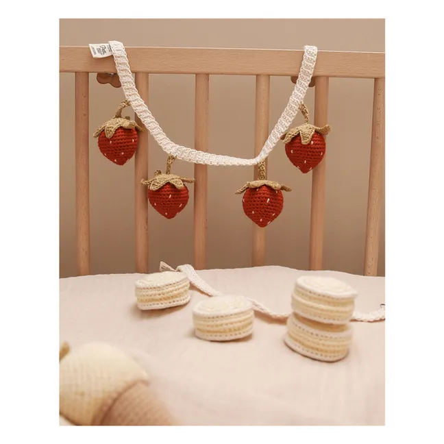 Cadena para cochecito Strawberry  | Rojo