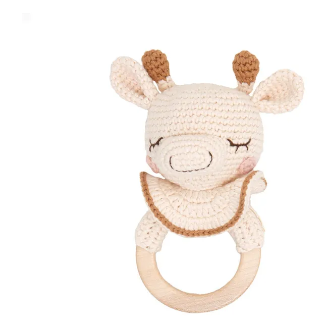 Goldie the Giraffe teething ring | Cream