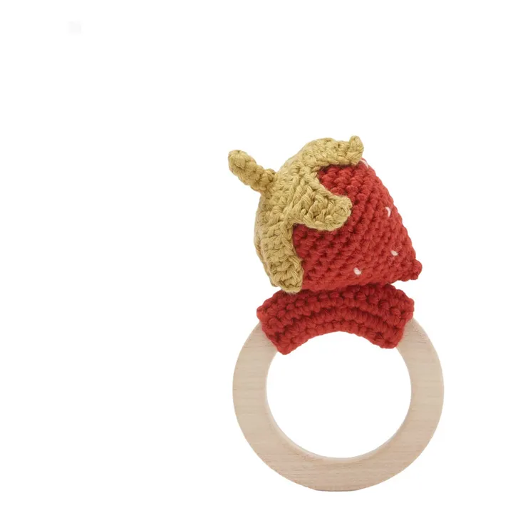 Anneau de dentition Fraise | Rouge- Image produit n°0