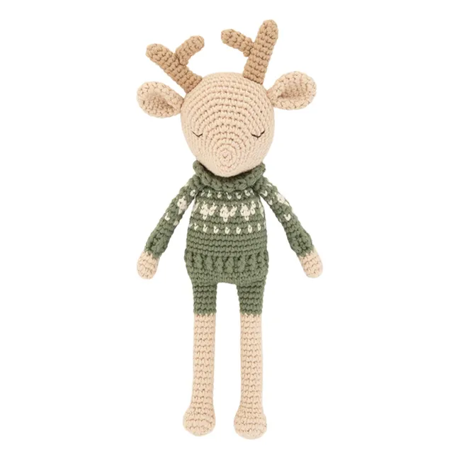 Doudou Robin le Renne | Vert