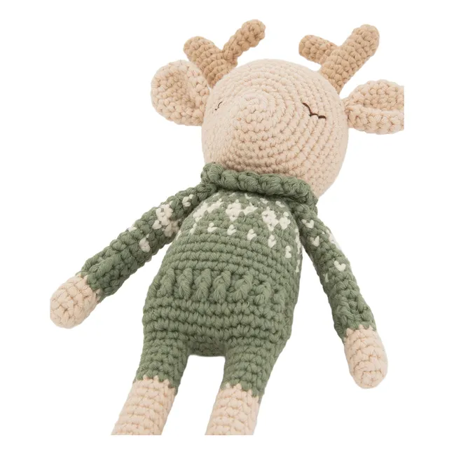Doudou Robin le Renne | Vert