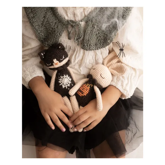 Doudou Lapin Citrouille | Blanc