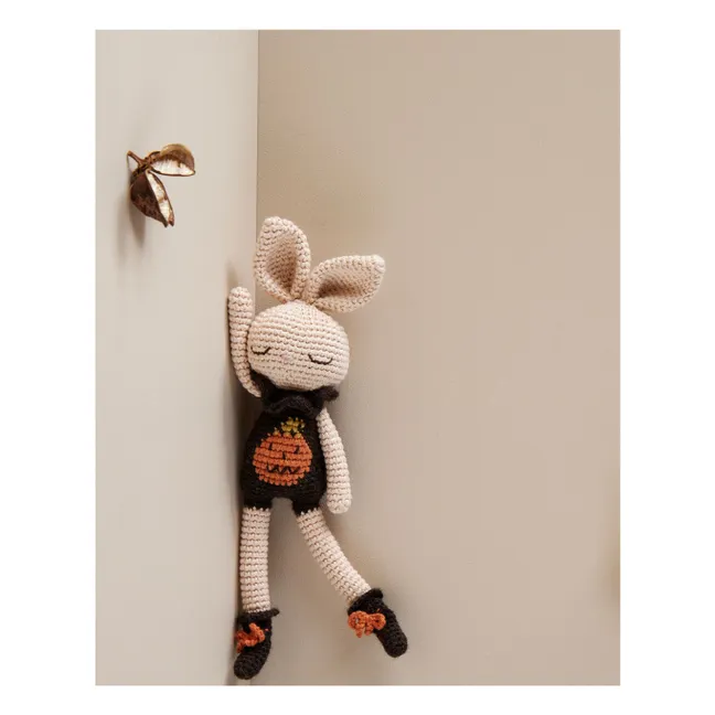 Doudou Lapin Citrouille | Blanc