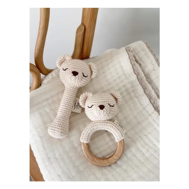 Anello da dentizione con orso polare | Bianco