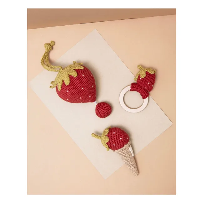 Anello da dentizione Fragola | Rosso